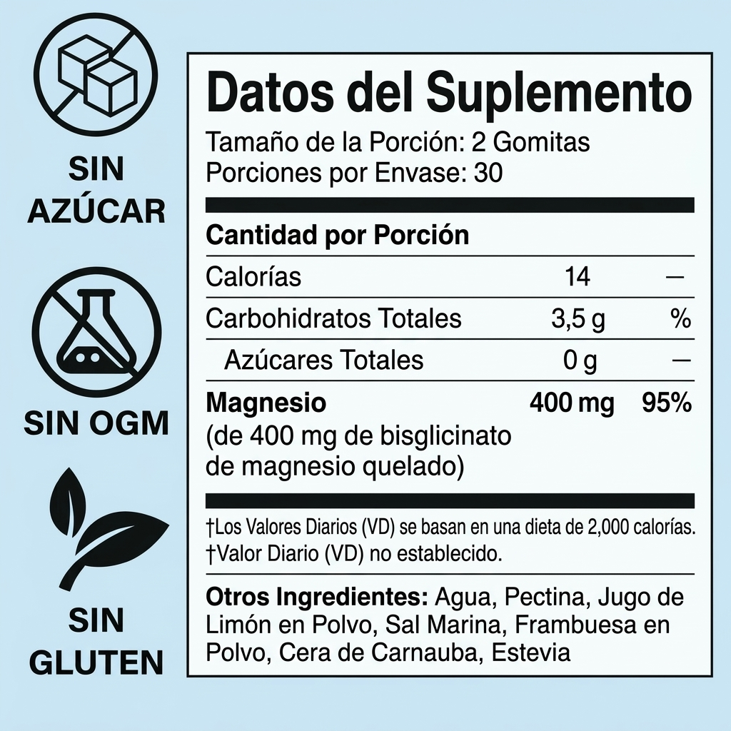 Magnesio Bisglicinato en Gomitas